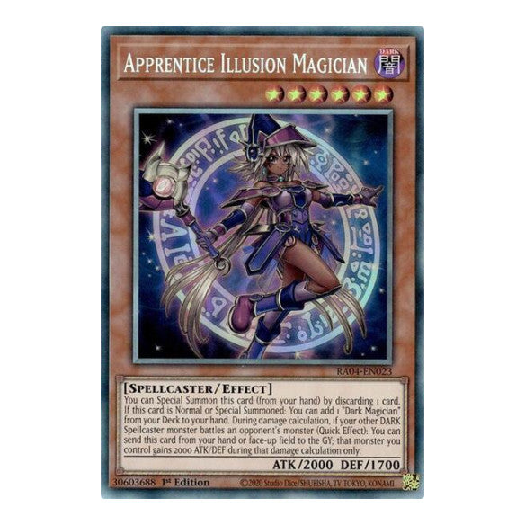 Apprentice Illusion Magician (PCR) (RA04) #RA04-EN023 Prismatic Collector's Rare (1st Edition Near Mint) Quarter Century Stampede YuGiOh: 2025