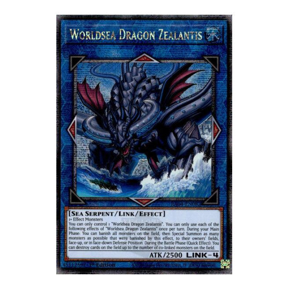 Worldsea Dragon Zealantis (Quarter Century Secret Rare) (RA04) #RA04-EN082 Quarter Century Secret Rare (1st Edition Near Mint) Quarter Century Stampede YuGiOh: 2025