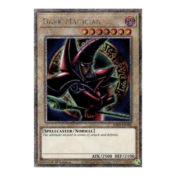 Dark Magician (Arkana) (Platinum Secret Rare) (RA04) #RA04-EN106 Platinum Secret Rare (1st Edition Near Mint) Quarter Century Stampede YuGiOh: 2025