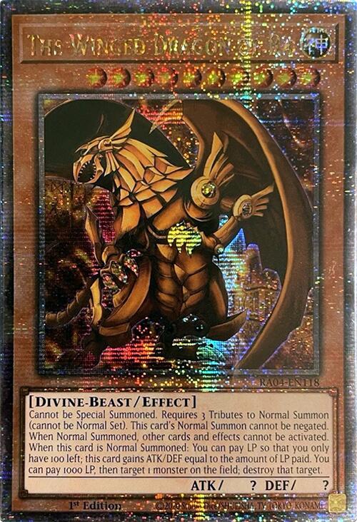 The Winged Dragon of Ra (Quarter Century Secret Rare)