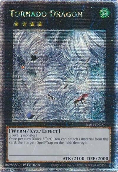 Tornado Dragon (Quarter Century Secret Rare) (RA04) #RA04-EN289 Quarter Century Secret Rare (1st Edition Moderately Played) Quarter Century Stampede YuGiOh: 2025