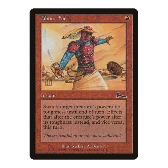 About Face (ULG) #73 Common (Lightly Played) Urza's Legacy Magic: The Gathering: 1999