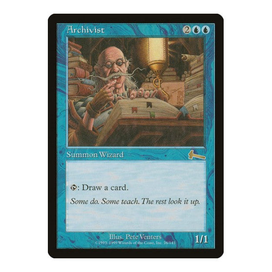 Archivist (ULG) #26 Rare (Damaged) Urza's Legacy Magic: The Gathering: 1999