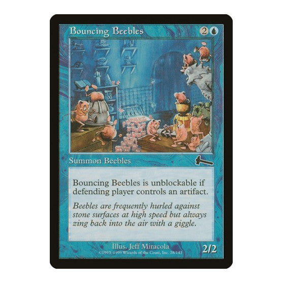 Bouncing Beebles (ULG) #28 Common (Moderately Played) Urza's Legacy Magic: The Gathering: 1999