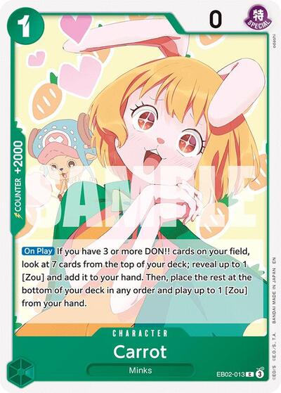 Carrot (EB-02) #EB02-013 Common (Near Mint) Extra Booster: Anime 25th Collection One Piece Card Game: 2025