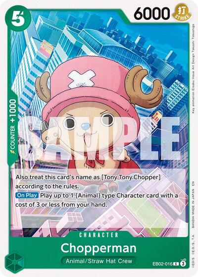 Chopperman (EB-02) #EB02-016 Common (Near Mint) Extra Booster: Anime 25th Collection One Piece Card Game: 2025