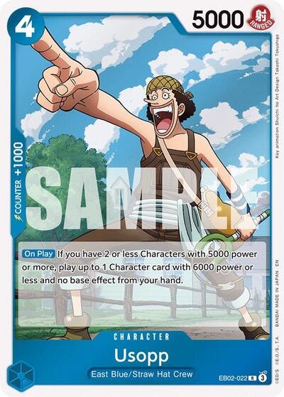 Usopp (EB-02) #EB02-022 Rare (Foil Lightly Played) Extra Booster: Anime 25th Collection One Piece Card Game: 2025