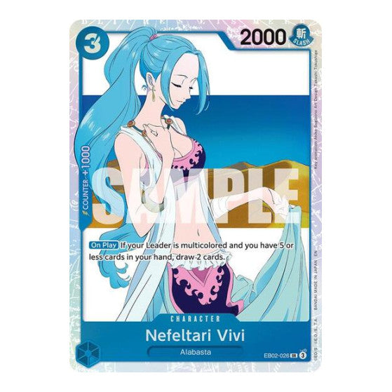 Nefeltari Vivi (EB-02) #EB02-026 Super Rare (Foil Near Mint) Extra Booster: Anime 25th Collection One Piece Card Game: 2025