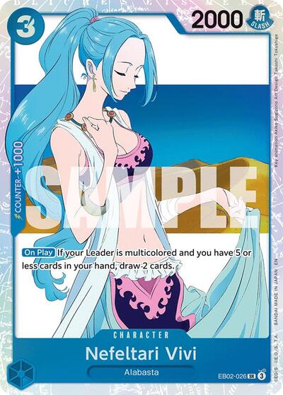 Nefeltari Vivi (EB-02) #EB02-026 Secret Rare (Foil Near Mint) Extra Booster: Anime 25th Collection One Piece Card Game: 2025