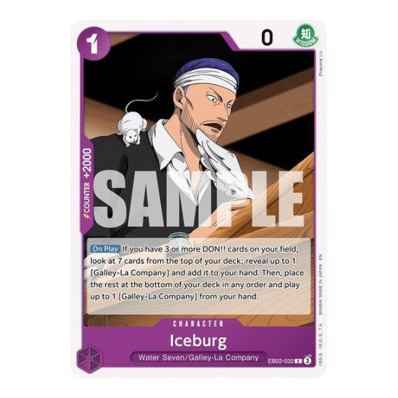 Iceburg (EB-02) #EB02-032 Common (Near Mint) Extra Booster: Anime 25th Collection One Piece Card Game: 2025