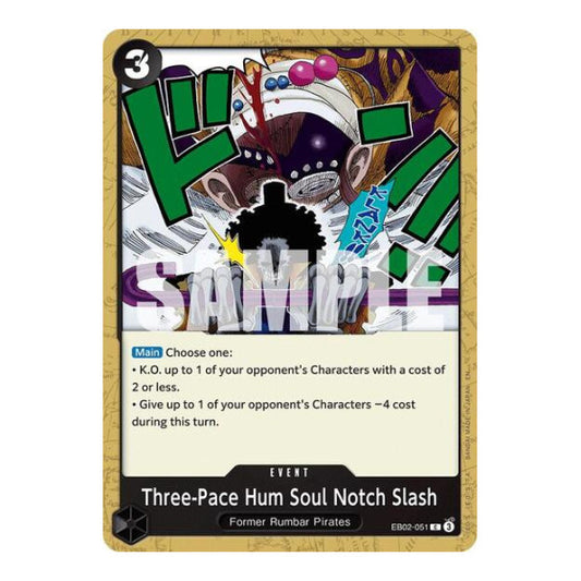 Three-Pace Hum Soul Notch Slash (EB02) #EB02-051 Common (Near Mint) Extra Booster: Anime 25th Collection One Piece Card Game: 2025