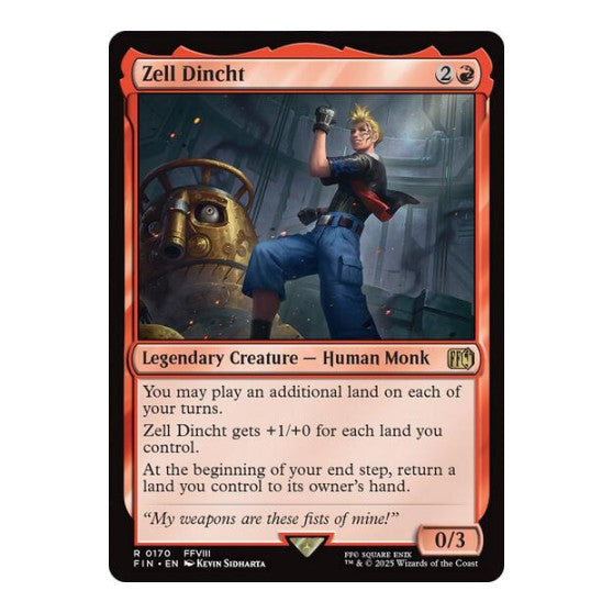 Zell Dincht (FIN) #170 Rare (Lightly Played) FINAL FANTASY Magic: The Gathering: 2025