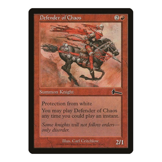 Defender of Chaos (ULG) #75 Common (Lightly Played) Urza's Legacy Magic: The Gathering: 1999