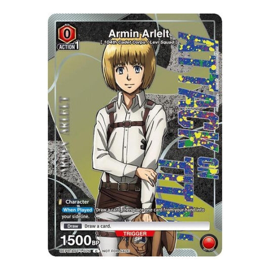 Armin Arlelt (UEPR) #UEPR/AOT-1-075 Common (Near Mint) Union Arena Promotion Cards Union Arena: 2024