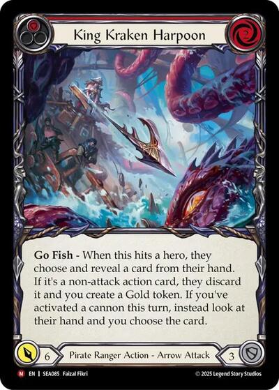 King Kraken Harpoon () #SEA085 Majestic (Near Mint) High Seas Flesh and Blood TCG: 2025