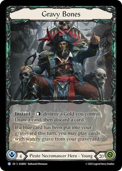 Gravy Bones () #AGB002 Rare (Rainbow Foil Near Mint) Armory Deck: Gravy Bones Flesh & Blood TCG: 2025