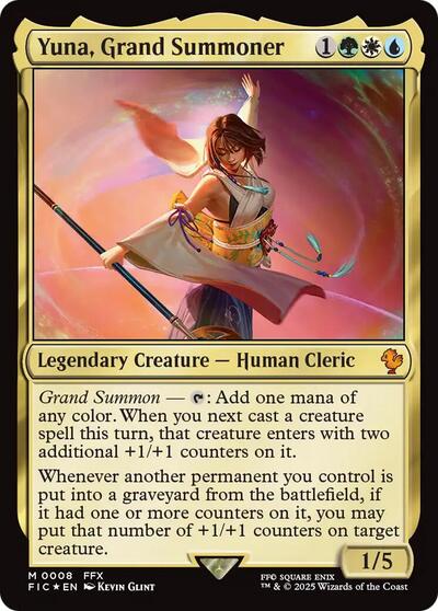 Yuna Grand Summoner (FIC) #8 Mythic Rare (Foil Near Mint) Commander: FINAL FANTASY Magic: 2025