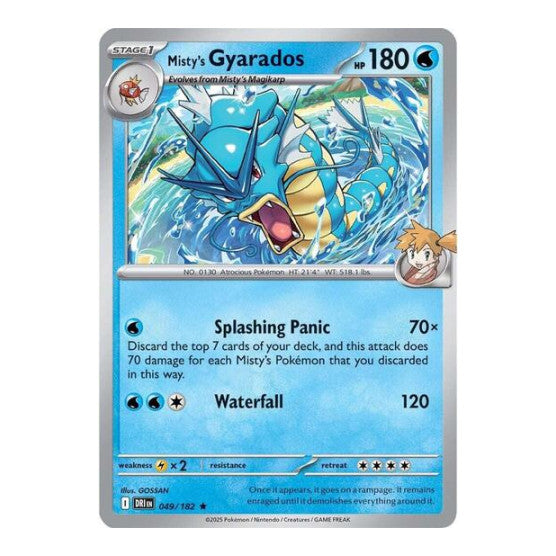 Misty's Gyarados (DRI) #049/182 Rare SV10: Destined Rivals Pokemon: 2025