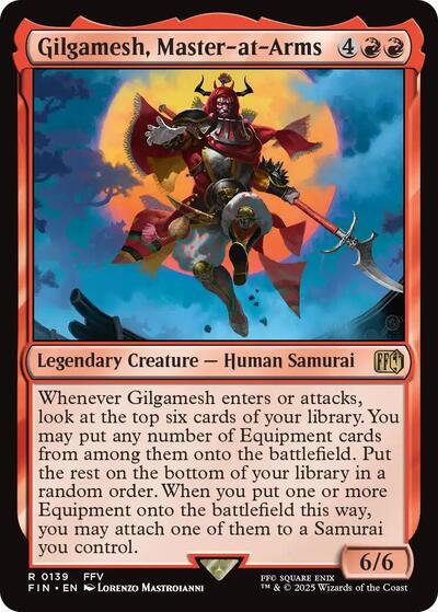 Gilgamesh Master at Arms (FIN) #139 Rare (Near Mint) FINAL FANTASY Magic: The Gathering: 2025