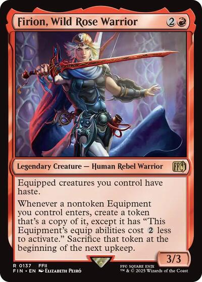 Firion Wild Rose Warrior (FIN) #137 Rare (Lightly Played) FINAL FANTASY Magic: The Gathering: 2025