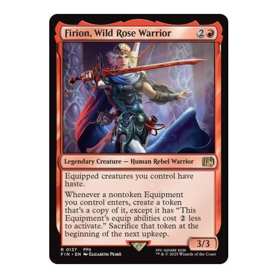 Firion, Wild Rose Warrior (FIN) #137 Rare (Lightly Played) FINAL FANTASY Magic: The Gathering: 2025
