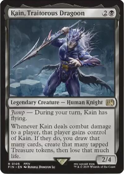 Kain Traitorous Dragoon (FIN) #105 Rare (Lightly Played) FINAL FANTASY Magic: The Gathering: 2025