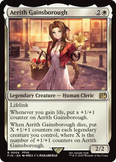 Aerith Gainsborough (FIN) #4 Rare (Near Mint) FINAL FANTASY Magic: The Gathering: 2025