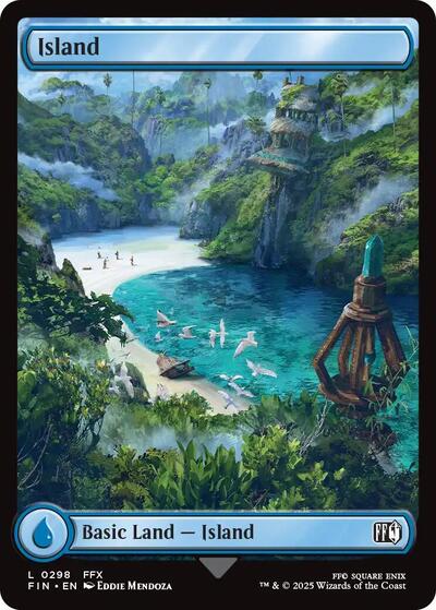 Island 0298 (FIN) #298 Land (Lightly Played) FINAL FANTASY Magic: The Gathering: 2025
