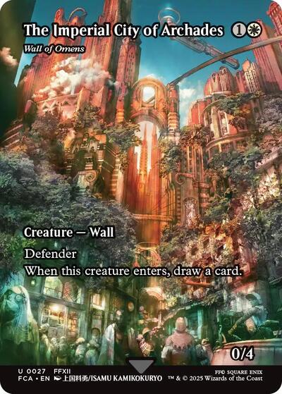 The Imperial City of Archades Wall of Omens Showcase (FCA) #27 Uncommon (Lightly Played) FINAL FANTASY: Through the Ages Magic: The Gathering: 2025