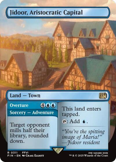 Jidoor Aristocratic Capital Borderless (FIN) #311 Rare (Lightly Played) FINAL FANTASY Magic: The Gathering: 2025