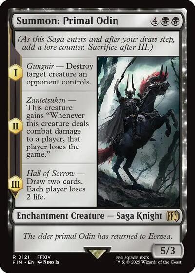 Summon Primal Odin (FIN) #121 Rare (Near Mint) FINAL FANTASY Magic: The Gathering: 2025
