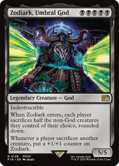 Zodiark Umbral God (FIN) #128 Rare FINAL FANTASY Magic: The Gathering: 2025