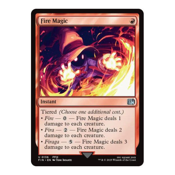 Fire Magic (FIN) #136 Uncommon FINAL FANTASY Magic: The Gathering: 2025