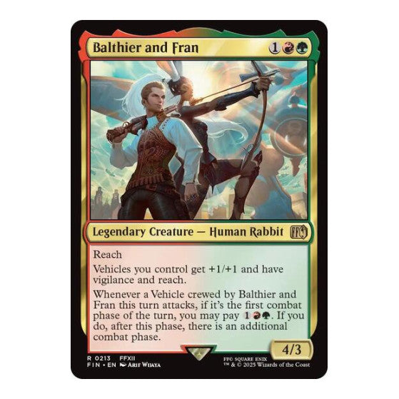 Balthier and Fran (FIN) #213 Rare (Foil Lightly Played) FINAL FANTASY Magic: The Gathering: 2025
