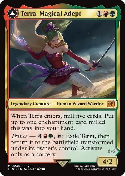 Terra, Magical Adept (FIN) #245 Mythic Rare (Near Mint) FINAL FANTASY Magic: The Gathering: 2025