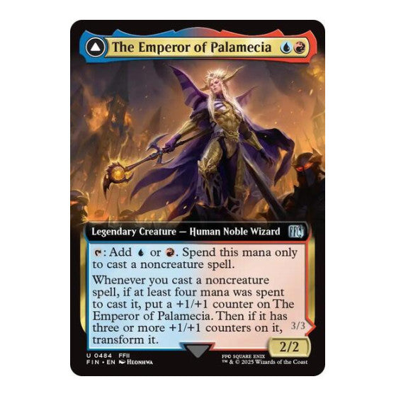 The Emperor of Palamecia (Extended Art) (FIN) #484 Uncommon (Lightly Played) FINAL FANTASY Magic: The Gathering: 2025