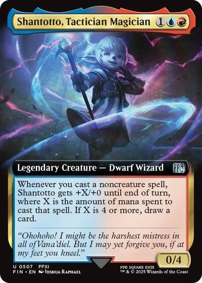 Shantotto, Tactician Magician (Extended Art) (FIN) #507 Uncommon (Lightly Played) FINAL FANTASY Magic: The Gathering: 2025