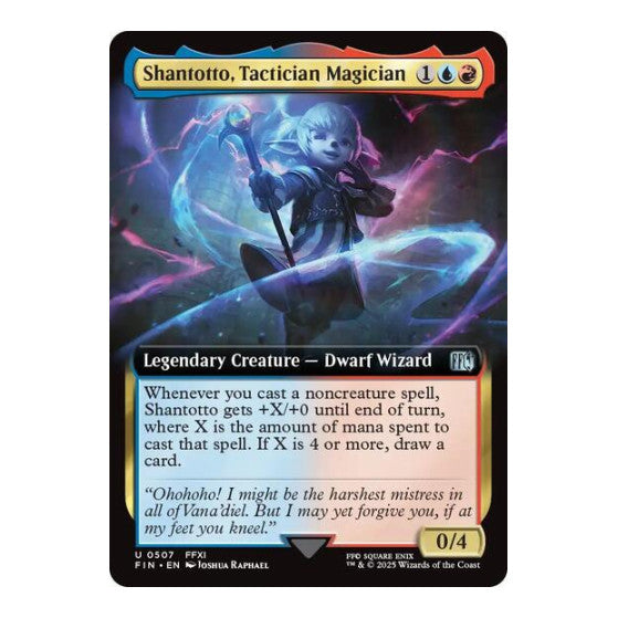 Shantotto, Tactician Magician (Extended Art) (FIN) #507 Uncommon (Lightly Played) FINAL FANTASY Magic: The Gathering: 2025