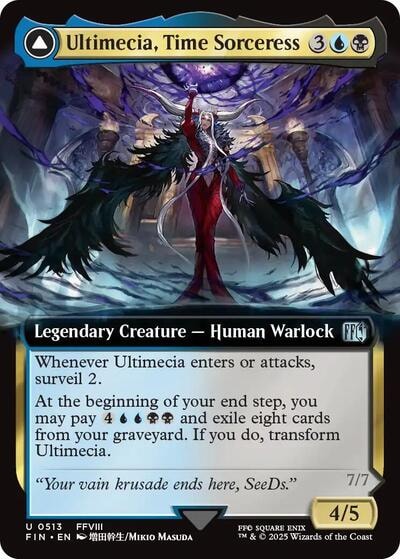 Ultimecia, Time Sorceress (Extended Art) (FIN) #513 Uncommon (Lightly Played) FINAL FANTASY Magic: The Gathering: 2025