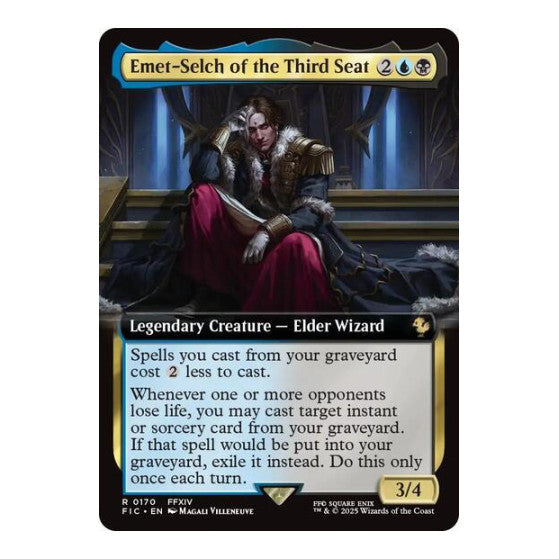 Emet-Selch of the Third Seat (Extended Art) (FIC) #170 Rare (Lightly Played) Commander: FINAL FANTASY Magic: The Gathering: 2025