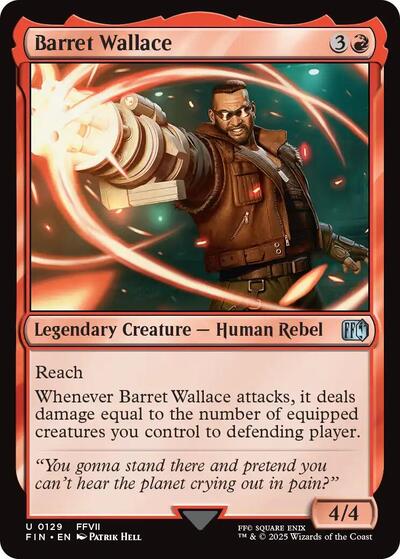 2025 Magic: FINAL FANTASY (FIN) - Barret Wallace (#129, Uncommon)