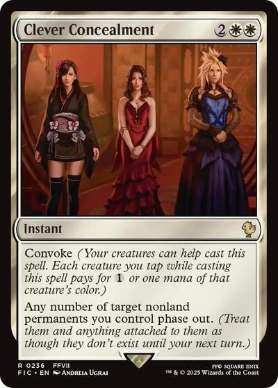 Clever Concealment (FIC) #236 Rare (Lightly Played) Commander: FINAL FANTASY Magic: The Gathering: 2025