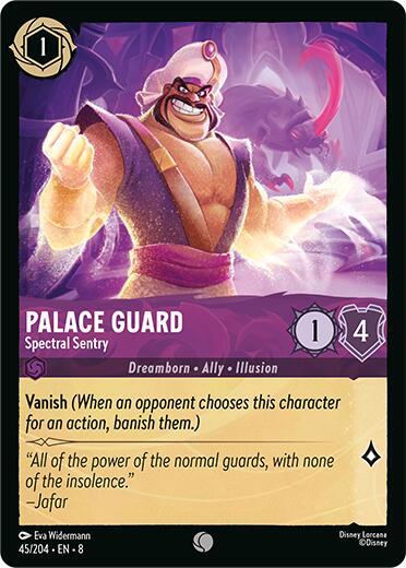 Palace Guard - Spectral Sentry (8) #45/204 Common (Near Mint) Reign of Jafar Disney Lorcana: 2025