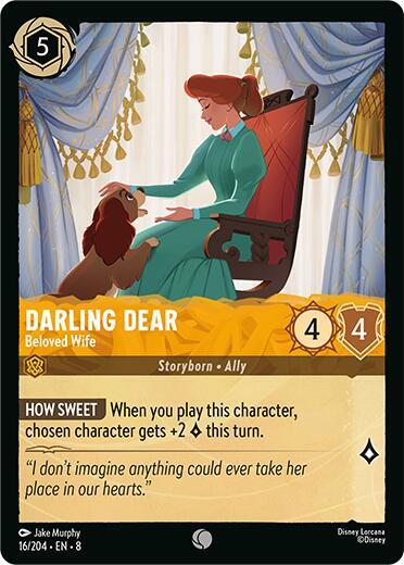 Darling Dear - Beloved Wife (8) #16/204 Common (Near Mint) Reign of Jafar Disney Lorcana: 2025