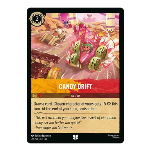 Candy Drift (8) #39/204 Uncommon (Near Mint) Reign of Jafar Disney Lorcana: 2025