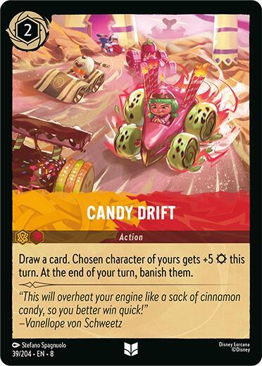 Candy Drift (8) #39/204 Uncommon (Near Mint) Reign of Jafar Disney Lorcana: 2025