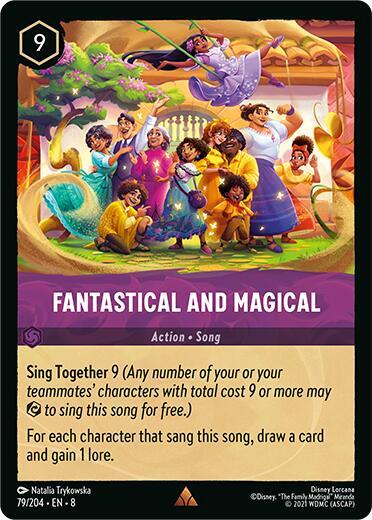Fantastical and Magical (8) #79/204 Rare (Cold Foil Near Mint) Reign of Jafar Disney Lorcana: 2025
