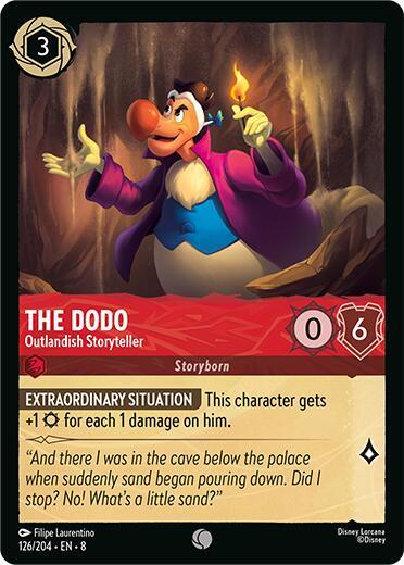 The Dodo - Outlandish Storyteller (8) #126/204 Common (Near Mint) Reign of Jafar Disney Lorcana: 2025