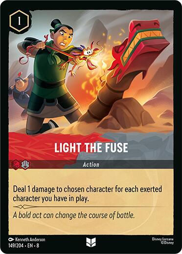 Light the Fuse (8) #149/204 Uncommon (Near Mint) Reign of Jafar Disney Lorcana: 2025