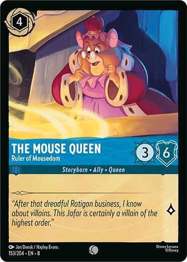 The Mouse Queen Ruler of Mousedom (8) #153/204 Common (Cold Foil Near Mint) Reign of Jafar Disney Lorcana: 2025